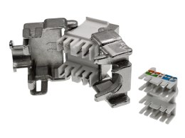 Moduł keystone RJ45 beznarzędziowy STP kat.6 PoE+ ALANTEC Plus - badanie jakości INTERTEK (USA) - PODWYŻSZONE PARAMETRY TRANSMIS ALANTEC