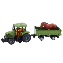 Zestaw Traktor Z Przyczepą i Koniem Zdalnie Sterowany RC LEAN Toys