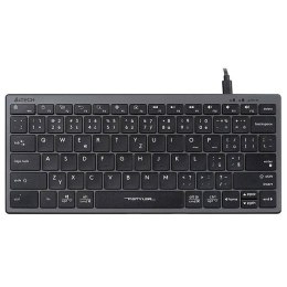 A4Tech FX51, Klawiatura CZ, bez bloku numerycznego, niski profil rodzaj przewodowa (USB), szara A4Tech