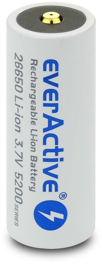 Akumulator 26650 Li-Ion 3,7V everActive 5200mAh micro USB (1 szt.) z zabezpieczeniem EVERACTIVE Akumulator 26650 Li-Ion 3,7V everActive 5200mAh micro USB (1 szt.) z zabezpieczeniem EVERACTIVE