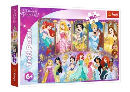 Puzzle - 160 - Portrety Księżniczek - Disney Princess Trefl 15407 Trefl Puzzle