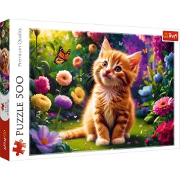 Puzzle - 500 - Uroczy kotek Trefl 37525 Trefl Puzzle
