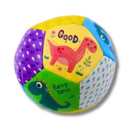Zestaw Miękkich Piłeczek Z Dinozaurami Kolorowe 9cm 3szt LEAN Toys