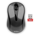 A4tech Mysz G3-280N, 1000DPI, 2.4 GHz, optyczna, 3kl., 1 scroll, bezprzewodowa, czarna, 1 szt AA, klasyczna, V-Track