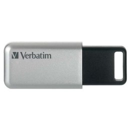 Verbatim USB flash disk, USB 3.0, 16GB, Secure Pro, Store N Go, srebrny, 98664, USB A, szyfrowanie AES 256-bit, wysuwane złącze Verbatim