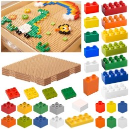 MASTERKIDZ Zestaw Klocków Konstrukcyjnych STEM 563 el. z Nakładkami na Panel 4 szt. Masterkidz