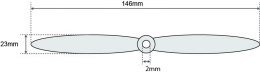 Tylne Śmigło Tail Blade Łopata (9083) Pióro Czarne