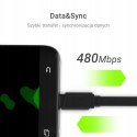 Kabel Green Cell GCmatte USB - Micro USB 25cm, szybkie ładowanie Ultra Charge, QC 3.0