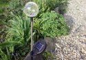 Lampa ogrodowa Garth solarna LED w kształcie kuli (zmienia kolory)