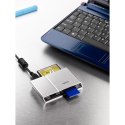 Apacer Czytnik kart pamięci USB (2.0) AM404 microSD SDCompact FlashMemory Stick PROMMCplus zewnętrzny srebrna