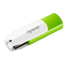 Apacer USB flash disk 2.0 32GB AH335 zielony AP32GAH335G-1 z obrotową osłoną