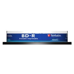 Verbatim BD-R SL, Hard Coat protective layer, 25GB, Pack Spindle, 43804, 6x, 10-pack, do archiwizacji danych