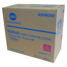 Konica Minolta oryginalny toner A95W350, magenta, 12000s, TNP-49M, Konica Minolta Bizhub C3351, bizhub C3851, bizhub C3851FS