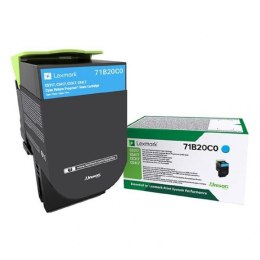 Lexmark 71B20C0, cyan, 2300s, CS417dn/CS317dn/ CX517dn/CX417de/CS517de/CX317dn