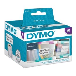 Dymo etykiety papierowe 57mm x 32mm  białe  wielofunkcyjny  1000 szt.  11354  S0722540