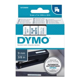 Dymo oryginalny taśma do drukarek etykiet, Dymo, 40914, S0720690, niebieski druk/biały podkład, 7m, 9mm, D1