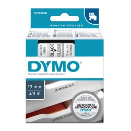 Dymo oryginalny taśma do drukarek etykiet, Dymo, 45800, S0720820, czarny druk/przezroczysty podkład, 7m, 19mm, D1