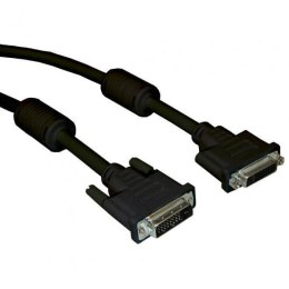 Kabel DVI (24+1) M- DVI (24+5) F, Dual link, 3m, czarna, Logo