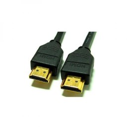 Kabel HDMI M- HDMI M, High Speed, 2m, pozłacane końcówki, czarna