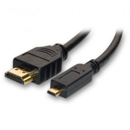 Kabel HDMI M- HDMI (micro) M, High Speed, 1m, czarna