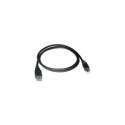 Kabel USB (2.0), USB A M- USB B M, 1.8m, czarny, Logo