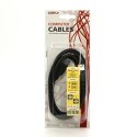 Kabel USB (3.0) USB A M- USB A F 1.8m czarny