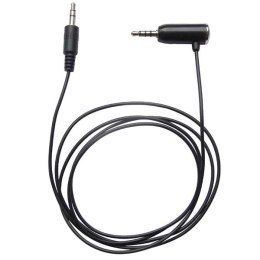 Audio Hands free kabel, Jack (3,5mm) M (4-polový)-Jack (3,5mm) M, 1.2, stereo, czarny, do iPhone,iPad