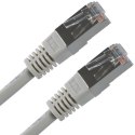 FTP patchcord, Cat.5e, RJ45 M-10m, chroniony, szary, economy