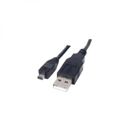 Kabel USB (2.0) USB A M- 4 pin M 1.8m czarny Logo HIROSE