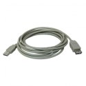 Kabel USB (2.0) USB A M- USB A F 1.8m czarny Logo blistr