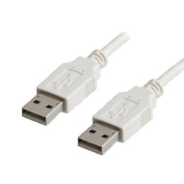 Kabel USB (2.0) USB A M- USB A M 1m szary High Speed