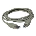 Kabel USB (2.0) USB A M- USB B M 5m szary Logo blistr