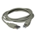 Kabel USB (2.0) USB A M- USB B M 5m szary