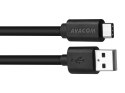 Kabel USB (2.0), USB A M- USB C M, 1m, czarny, Avacom