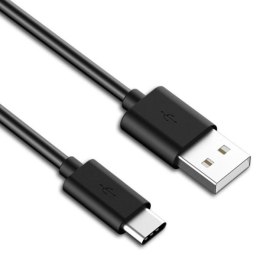 Kabel USB (2.0) USB A M- USB C M 1m czarny Logo blistr