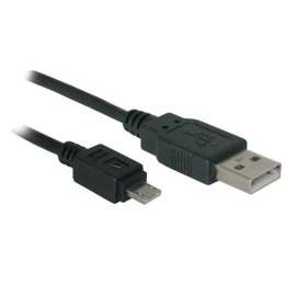 Kabel USB (2.0) USB A M- USB micro M 0.6m czarny Logo