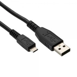 Kabel USB (2.0) USB A M- USB micro M 1.8m czarny Logo