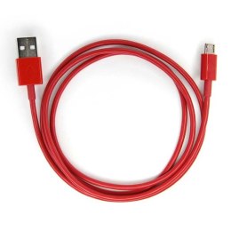 Kabel USB (2.0) USB A M- USB micro M 1m czerwony