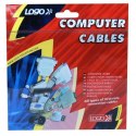 Kabel USB (2.0) USB A M- USB mini M (5 pin) 2m czarny Logo cena za 1 szt.