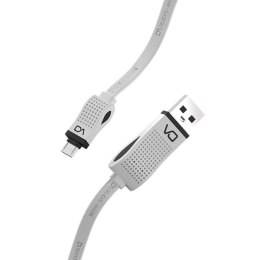 Kabel USB (2.0) USB A- USB micro 1m płaski biały DA Marvo box DT0010MWE