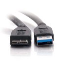 Kabel USB (3.0) USB A M- USB micro B M 0.5m czarny Logo blistr