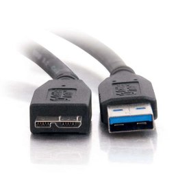 Kabel USB (3.0) USB A M- USB micro B M 0.5m czarny Logo blistr