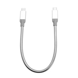 Kabel USB (3.1) USB C M- USB C M 0.3m srebrny Verbatim box 48867