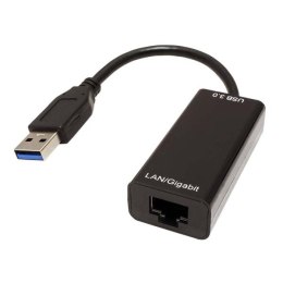 Redukcja (3.0) USB A M- RJ45 F 0m czarna