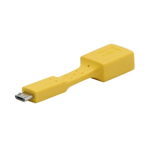 Redukcja USB (2.0) micro USB micro M- USB A F 0m żółta