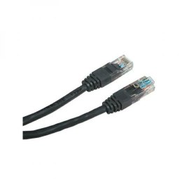 UTP patchcord, Cat.5e, RJ45 M-0.5m, nieekranowany, czarny, Logo, LOGO bag