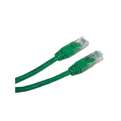 UTP patchcord, Cat.5e, RJ45 M-0.5m, nieekranowany, zielony, economy