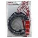 UTP patchcord, Cat.5e, RJ45 M-10m, nieekranowany, krzyżowy, szary, Logo, blistr