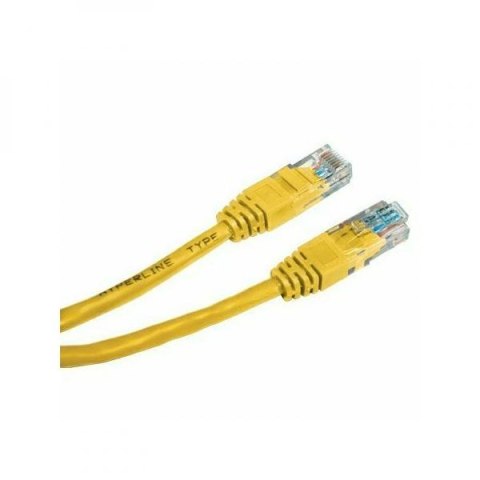 UTP patchcord, Cat.5e, RJ45 M-3m, nieekranowany, żółty, economy