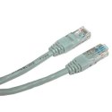 Cat.5e, RJ45 M-1m, nieekranowany, CCA, szary, economy